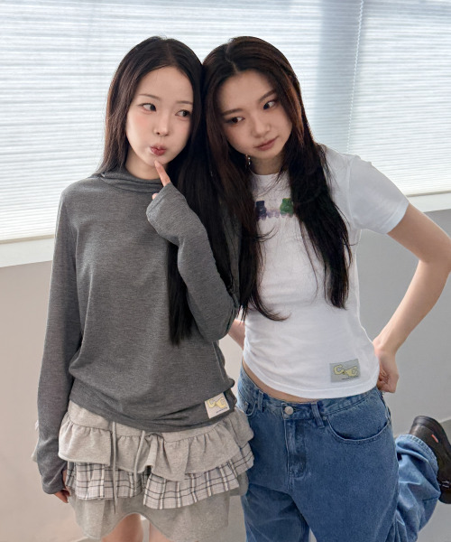 chancechance(チャンスチャンス)の「CEC LIGHTWEIGHT LABEL HOODIE (GRAY)(Tシャツ/カットソー・レディース・その他・FREE)」の4枚目の写真