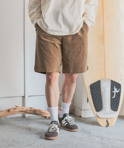 BAYFLOW(ベイフロー)の「【ストレッチ】コールショーツ(その他パンツ・メンズ・ベージュ/ネイビー/ライトグリーン/オフホワイト・LARGE/MEDIUM)」の1枚目の写真