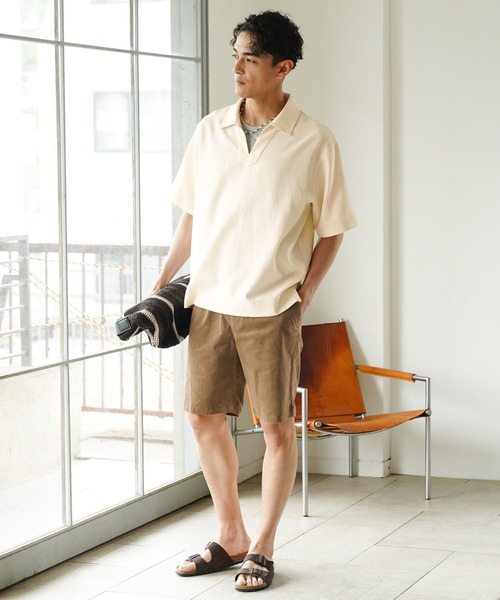 BAYFLOW(ベイフロー)の「【ストレッチ】コールショーツ(その他パンツ・メンズ・ベージュ/ネイビー/ライトグリーン/オフホワイト・LARGE/MEDIUM)」の20枚目の写真