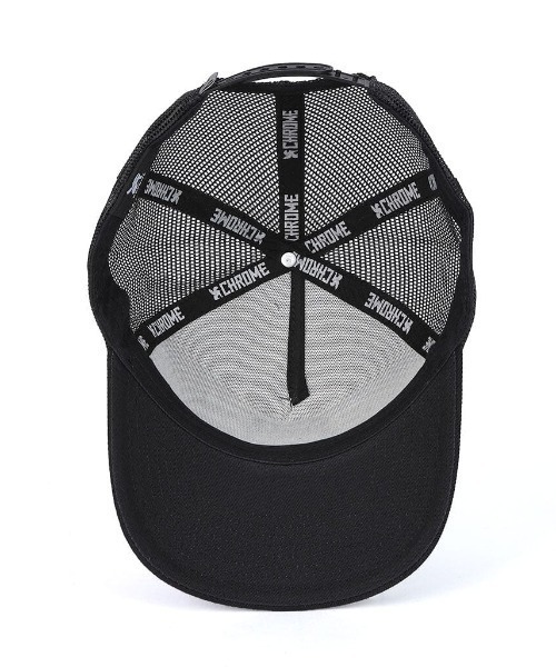 CHROME(クローム)の「CHROME/クローム キャップ 5 PANEL MESH CAP AJ007WTBK(キャップ・メンズ・ホワイト×ブラック・FREE)」の5枚目の写真