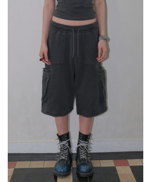 CARGO JERSEY SHORTS [CHARCOAL]