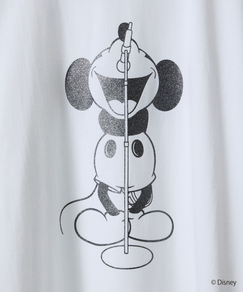 NUMBER (N)INE(ナンバーナイン)の「MICKEY MOUSE OS GLITTER PRINTED T-SHIRT(Tシャツ/カットソー・メンズ・ブラック/ホワイト・5/4/3/2)」の4枚目の写真