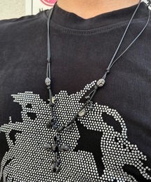 Never mind the XU | 【Never mind the XU】stone cross cord necklace / 【ネバーマインド ザ エックスユー】ストーンクロスコードネックレス(ネックレス)