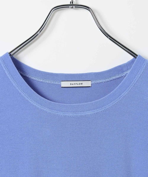 BAYFLOW(ベイフロー)の「ピグメントリブノースリーブTシャツ(Tシャツ/カットソー・レディース・ブラウン/チャコール/ブルー・FREE)」の8枚目の写真