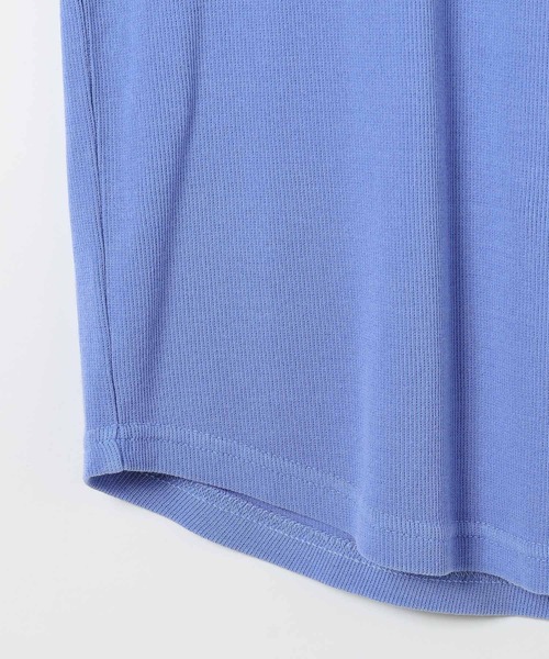 BAYFLOW(ベイフロー)の「ピグメントリブノースリーブTシャツ(Tシャツ/カットソー・レディース・ブラウン/チャコール/ブルー・FREE)」の10枚目の写真