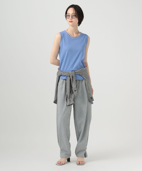 BAYFLOW(ベイフロー)の「ピグメントリブノースリーブTシャツ(Tシャツ/カットソー・レディース・ブラウン/チャコール/ブルー・FREE)」の20枚目の写真