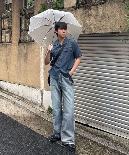 P.IN.O（ピインオ）の「サマー ストレート フレア デニムパンツ - 薄い青（デニムパンツ・メンズ・その他・MEDIUM/SMALL/LARGE/X-LARGE）」の7枚目の写真
