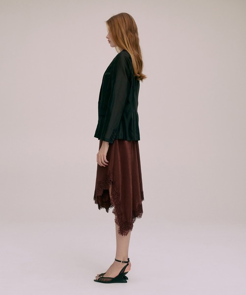 EIMY ISTOIRE(エイミーイストワール)の「【UV CARE】AIRY TAILORED JACKET(テーラードジャケット・レディース・ライトピンク/ブラック/ホワイト・F)」の7枚目の写真