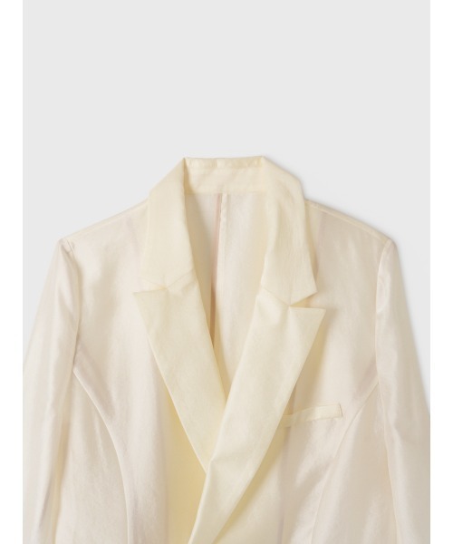 EIMY ISTOIRE(エイミーイストワール)の「【UV CARE】AIRY TAILORED JACKET(テーラードジャケット・レディース・ライトピンク/ブラック/ホワイト・F)」の14枚目の写真