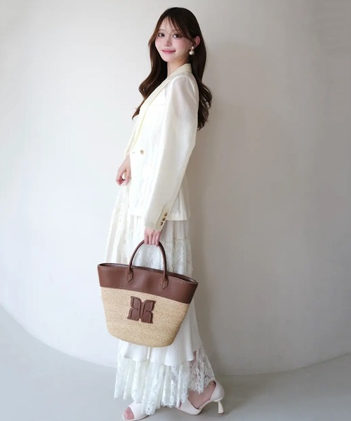 EIMY ISTOIRE(エイミーイストワール)の「【UV CARE】AIRY TAILORED JACKET(テーラードジャケット・レディース・ライトピンク/ブラック/ホワイト・F)」の19枚目の写真