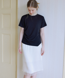 Side-tuck essential T-shirt [KNSS06TS06]_Black