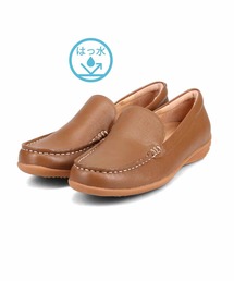 【MODELLO】撥水 スクエアトゥ モカシンシューズ/軽量・シンプル・きれいめカジュアル対応 DML5500