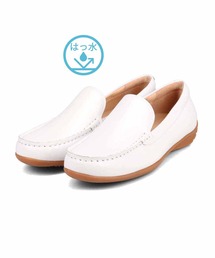 【MODELLO】撥水 スクエアトゥ モカシンシューズ/軽量・シンプル・きれいめカジュアル対応 DML5500