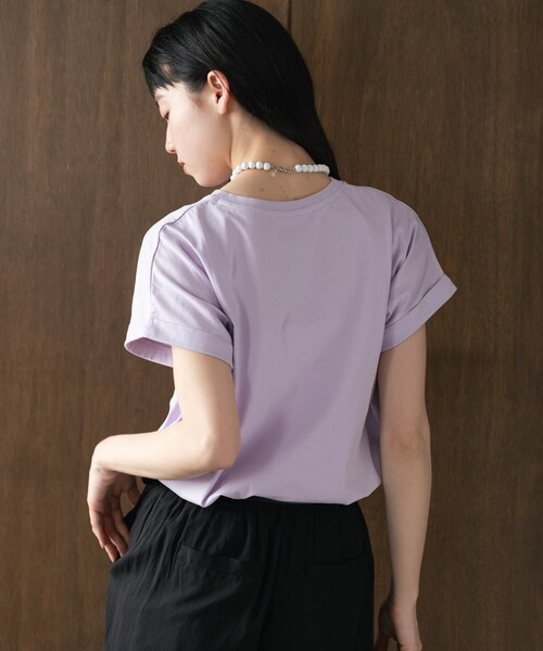 GALLEST(ギャレスト)の「刺繍フレーズTシャツ(Tシャツ/カットソー・レディース・ブラック系/パープル系1/ホワイト系1・38)」の20枚目の写真