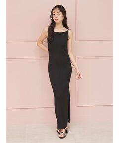 Rib Dress /パッドinリブワンピース（ワンピース）｜ALEXIA STAM