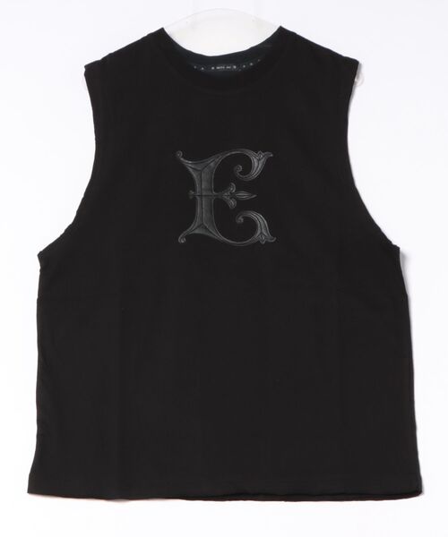 L.H.P(エルエイチピー)の「ERINAIE/エリナイエ/NOUVEAU E SLEEVELESS(Tシャツ/カットソー・レディース・ホワイト/ブラック・F)」の1枚目の写真