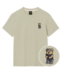 ゴルフクマ刺繍半袖Tシャツ