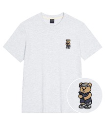 ゴルフクマ刺繍半袖Tシャツ