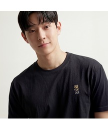ゴルフクマ刺繍半袖Tシャツ