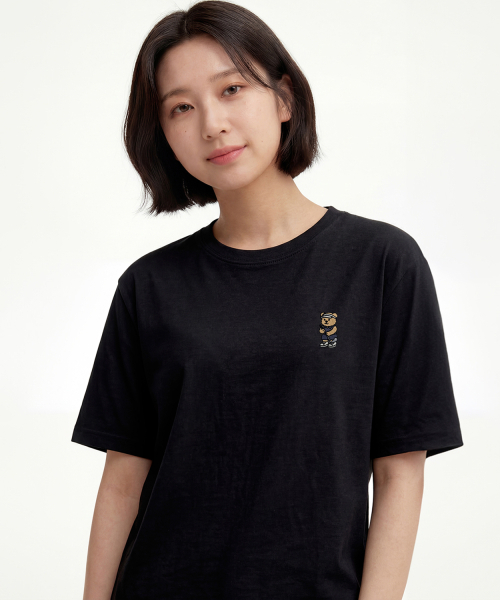 OKSTAR(オクスター)の「ゴルフクマ刺繍半袖Tシャツ(Tシャツ/カットソー・メンズ・ホワイト/ブラック/グレー/クリーム/ライトグレー/ライトベージュ・SMALL/MEDIUM/LARGE/X-LARGE/2XL/3XL/4XL)」の9枚目の写真
