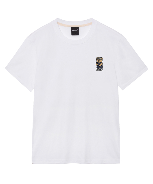 OKSTAR(オクスター)の「ゴルフクマ刺繍半袖Tシャツ(Tシャツ/カットソー・メンズ・ホワイト/ブラック/グレー/クリーム/ライトグレー/ライトベージュ・SMALL/MEDIUM/LARGE/X-LARGE/2XL/3XL/4XL)」の12枚目の写真