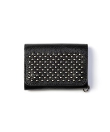 CALEE（キャリー）の「ROUND STUDS LEATHER FLAP HALF WALLET（財布）」