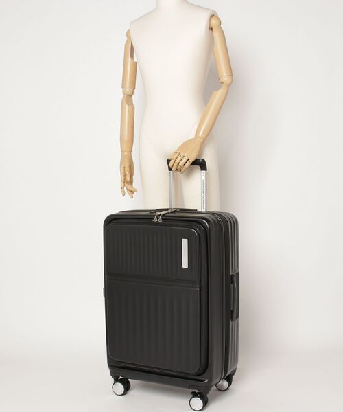 AMERICAN TOURISTER(アメリカンツーリスター)の「アメリカンツーリスター TRANTO スピナー68/25 エキスパンダー TSA BO ブラック(スーツケース/キャリーバッグ・メンズ・ブラック・M)」の19枚目の写真