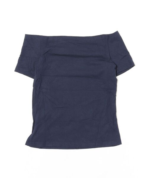 Ritzy(リッツィー)の「スタッズ付き オフショルダークロップ T シャツ(Tシャツ/カットソー・レディース・ホワイト/ブルー/ブラック・FREE)」の5枚目の写真