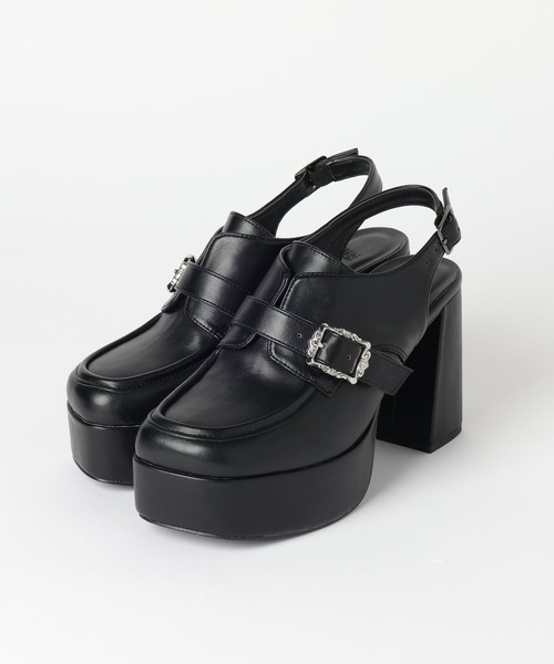 HARE(ハレ)の「ベルトデザインチャンキーサボサンダル(HARE)(サンダル・レディース・ブラック・MEDIUM/LARGE)」の12枚目の写真