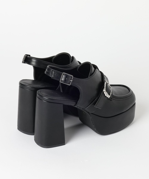 HARE(ハレ)の「ベルトデザインチャンキーサボサンダル(HARE)(サンダル・レディース・ブラック・MEDIUM/LARGE)」の9枚目の写真