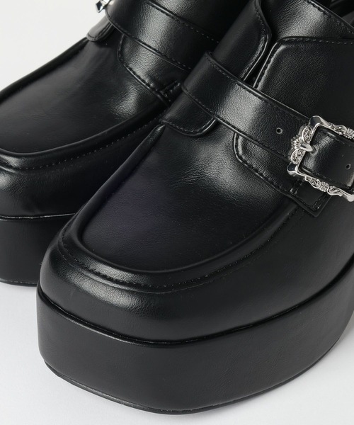 HARE(ハレ)の「ベルトデザインチャンキーサボサンダル(HARE)(サンダル・レディース・ブラック・MEDIUM/LARGE)」の7枚目の写真