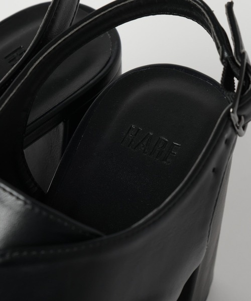 HARE(ハレ)の「ベルトデザインチャンキーサボサンダル(HARE)(サンダル・レディース・ブラック・MEDIUM/LARGE)」の5枚目の写真