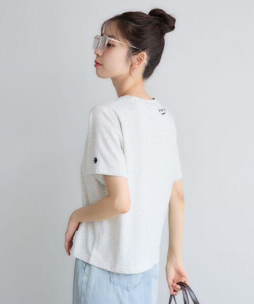 RETRO GIRL(レトロガール)の「チビロゴ刺繍コンパクトTEE(Tシャツ/カットソー・レディース・オフホワイト/ホワイト系その他/ピンク・FREE)」の22枚目の写真