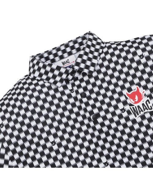 WAAC(ワック)の「MENS ZIGZAG WAACKYポロ(ポロシャツ・メンズ・ブラック/オレンジ・SMALL/MEDIUM/LARGE)」の3枚目の写真