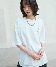 サンシャイン刺繍半袖Tシャツホワイト