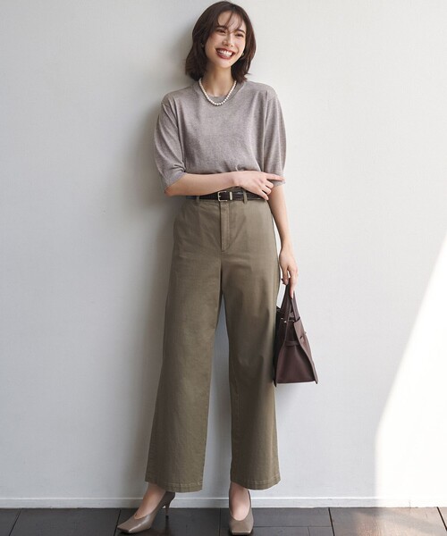 23区 L(ニジュウサンクオオキイサイズ)の「オータムメタリック パフスリーブ ニット Tシャツ(ニット/セーター・レディース・シルバー系/ピンク系/ゴールド系/ライトグリーン系・44/46)」の14枚目の写真