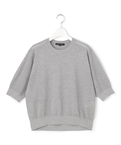 23区 L(ニジュウサンクオオキイサイズ)の「オータムメタリック パフスリーブ ニット Tシャツ(ニット/セーター・レディース・シルバー系/ピンク系/ゴールド系/ライトグリーン系・44/46)」の8枚目の写真