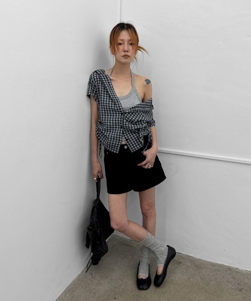 BLACKUP（ブラックアップ）の「[MADE] ルパンカーペンターデニムショーツ（デニムパンツ・レディース・ブルー/ブラック・LARGE/SMALL/MEDIUM）」の17枚目の写真