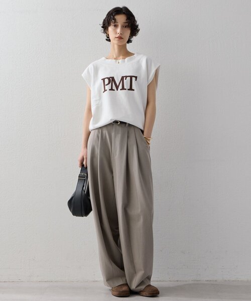 GALLARDAGALANTE(ガリャルダガランテ)の「オフショルスウェットTee(Tシャツ/カットソー・レディース・チャコールグレー/ホワイト・FREE)」の6枚目の写真