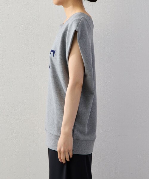 GALLARDAGALANTE(ガリャルダガランテ)の「オフショルスウェットTee(Tシャツ/カットソー・レディース・チャコールグレー/ホワイト・FREE)」の16枚目の写真