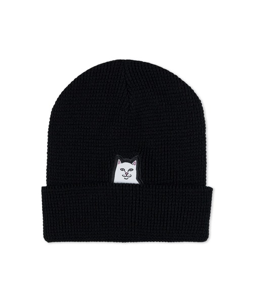 RIPNDIP(リップンディップ)の「LORD NERMAL BEANIE (BLACK)(ニットキャップ/ビーニー・メンズ・ブラック・FREE)」の1枚目の写真