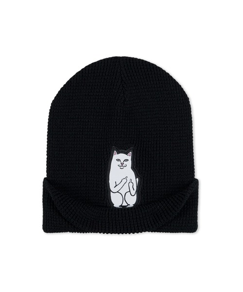 RIPNDIP(リップンディップ)の「LORD NERMAL BEANIE (BLACK)(ニットキャップ/ビーニー・メンズ・ブラック・FREE)」の2枚目の写真