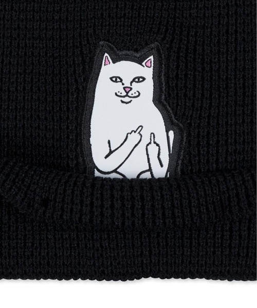 RIPNDIP(リップンディップ)の「LORD NERMAL BEANIE (BLACK)(ニットキャップ/ビーニー・メンズ・ブラック・FREE)」の3枚目の写真