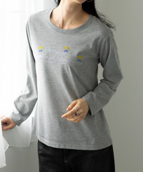 Disney(ディズニー)の「<Disney>【トイストーリー】ピクセルアート調ラインストーンロゴTシャツ(Tシャツ/カットソー・レディース・ブラック/ライトグレー系・X-LARGE/LARGE/MEDIUM/XX-LARGE)」の6枚目の写真