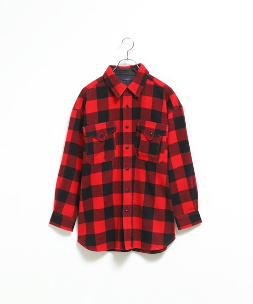 LENO（リノ）の「「LENO / リノ」BUFFALO CHECK WORK SHIRTS（シャツ/ブラウス・レディース・レッド系その他・2/1）」の2枚目の写真