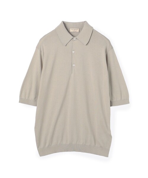 JOHN SMEDLEY(ジョンスメドレー)の「【別注J】JOHN SMEDLEY 30Gシーアイランドコットン ニットポロ ISIS(ニット/セーター・メンズ・ダークブルー/ライトグレー/ピンク/ブラック・L/M/S)」の3枚目の写真
