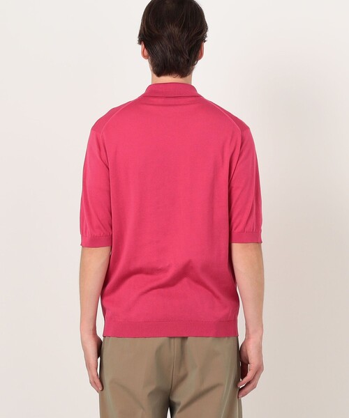 JOHN SMEDLEY(ジョンスメドレー)の「【別注J】JOHN SMEDLEY 30Gシーアイランドコットン ニットポロ ISIS(ニット/セーター・メンズ・ダークブルー/ライトグレー/ピンク/ブラック・L/M/S)」の14枚目の写真
