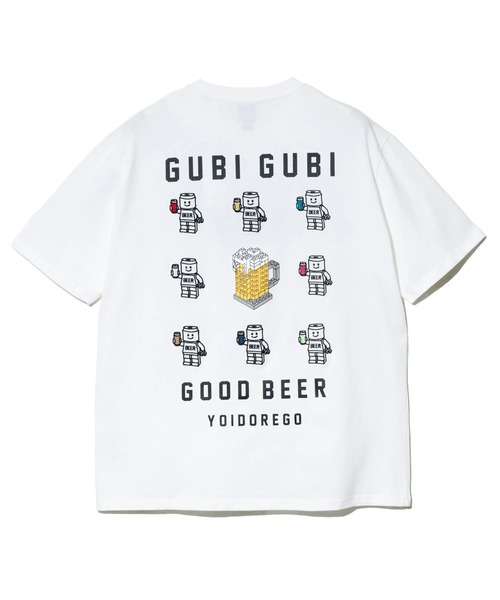 go slow caravan(ゴースローキャラバン)の「YOIDORE/酔いどれ グビグビブロック TEE(Tシャツ/カットソー・メンズ・ブラック/ホワイト・LARGE/MEDIUM/X-LARGE)」の13枚目の写真