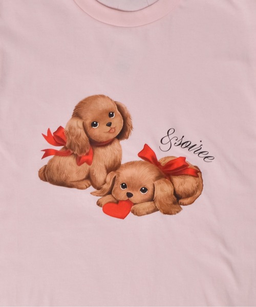 &soiree(アンドソワレ)の「【シルエット選べる2サイズ】ヴィンテージドックTシャツ(Tシャツ/カットソー・レディース・ホワイト/ピンク/ネイビー・MEDIUM/FREE)」の22枚目の写真