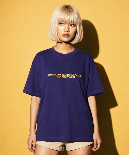 rehacer(レアセル)の「rehacer TEE : Cubism Genius TEE / キュビズム ジニアス T-shirt(Tシャツ/カットソー・メンズ・ブラック/パープル/ホワイト・X-LARGE/LARGE/MEDIUM/SMALL)」の3枚目の写真